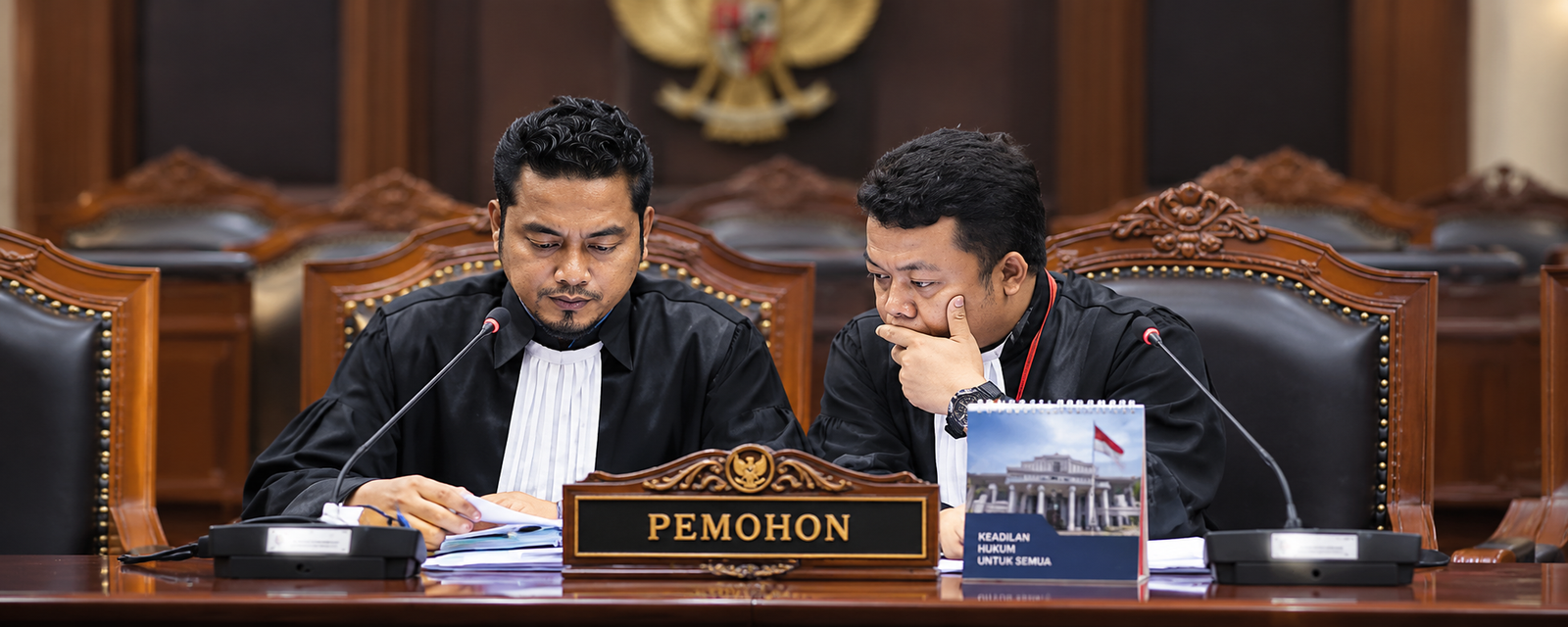 Haris Aritonang dalam persidangan